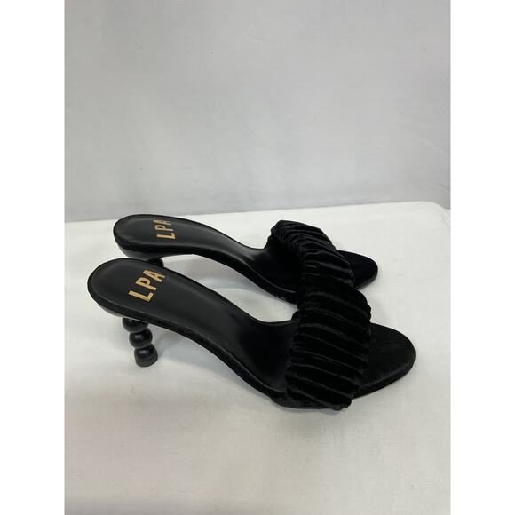 Lpa 'Lia' Black Leather Heel Size 7.5 - Picture 3 of 5